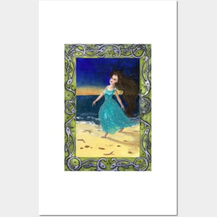 Dancing selkie woman Posters and Art